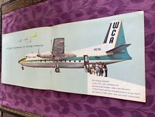 West Coast Airlines @1965 Fairchild  F-27  intro large  brochure picture