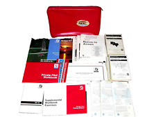 1985 Cessna Integrated Flight Training System Pilot Workbooks W/Red Flight Pouch picture