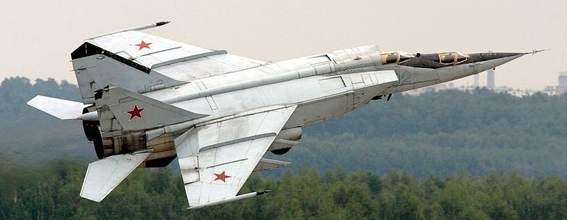 Mikoyan-Gurevich MiG-25 Airplane Wood Model Replica Large 