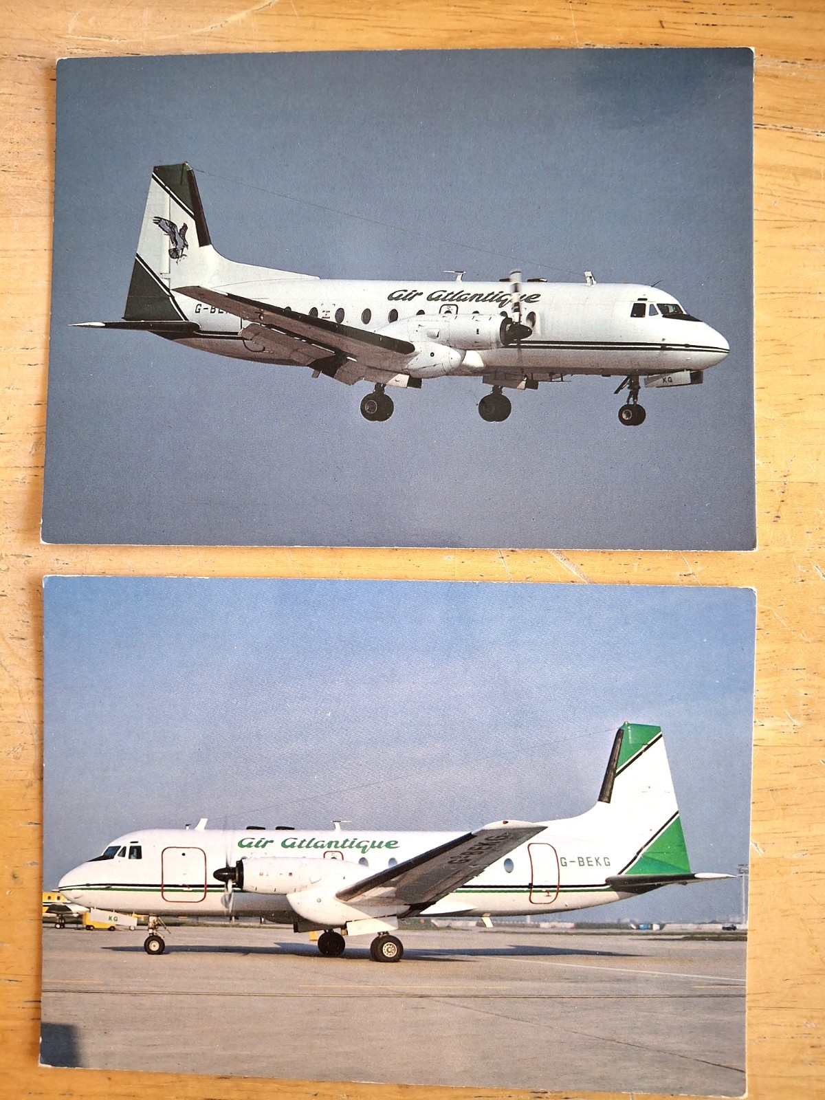AIR ATLANTIQUE 2 HS-748-105 Postcards AIR ATLANTIQUE 2 HS-748-105 Postcards