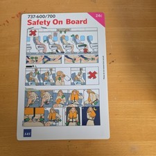 SAS Boeing 737-600/700 24c Safety Card picture