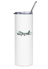 Alitalia Airbus A320 Stainless Steel Water Tumbler with straw - 20oz. picture