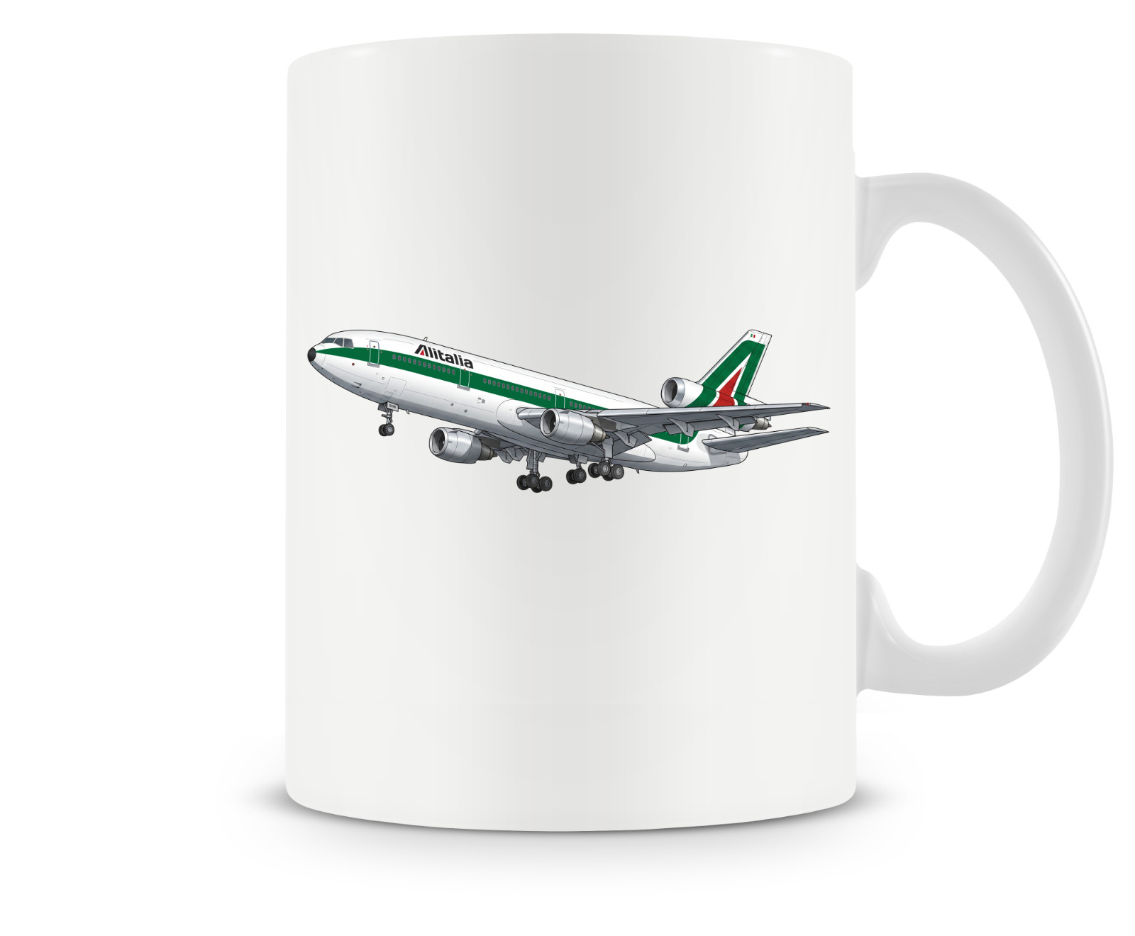 Alitalia McDonnell Douglas DC-10 Ceramic Coffee Mug - 15oz.