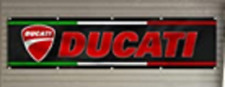 DUCATI 2x8 FT BANNER MOTORCYCLE FLAG ITALY 916 SBK MULTISTRADA SUSPERSPORT TWIN picture