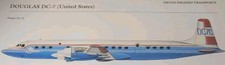 Douglas DC-7 DC 7 Picture Aircraft Out of Print Article Sheet Vtg Wall Art picture