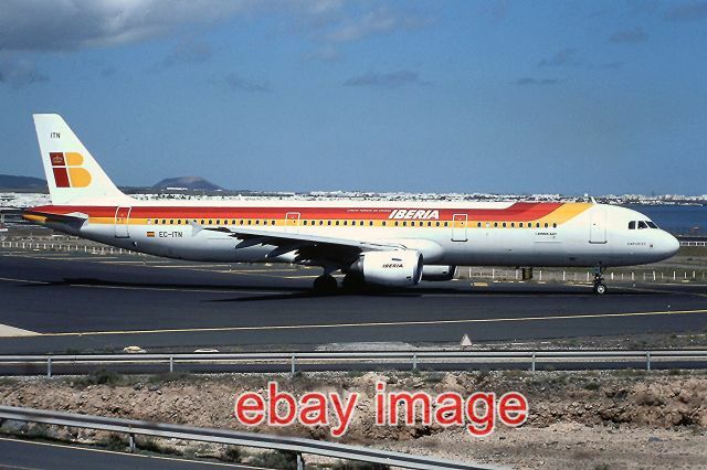 PHOTO  AEROPLANE EC-ITN A321 IBERIA ARRECIFE 01-04-2005