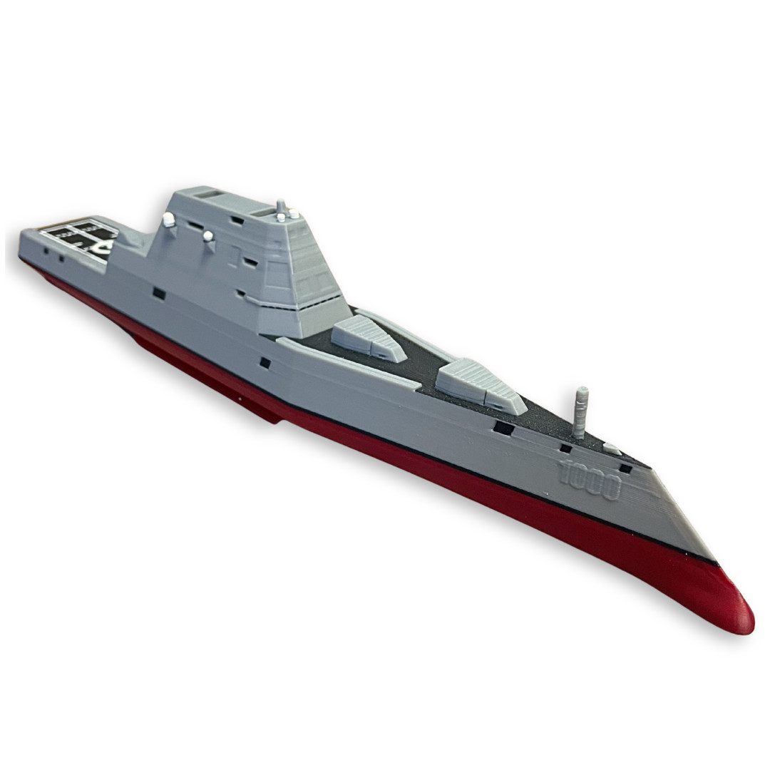 Zumwalt-Class Stealth Guided Missile Destroyer Model – Naval Replica