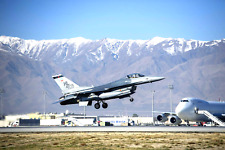 Bagram Airfield-Afghanistan-F-16 Fighting Falcon Takes Off on Sortie-8x12 Photo picture