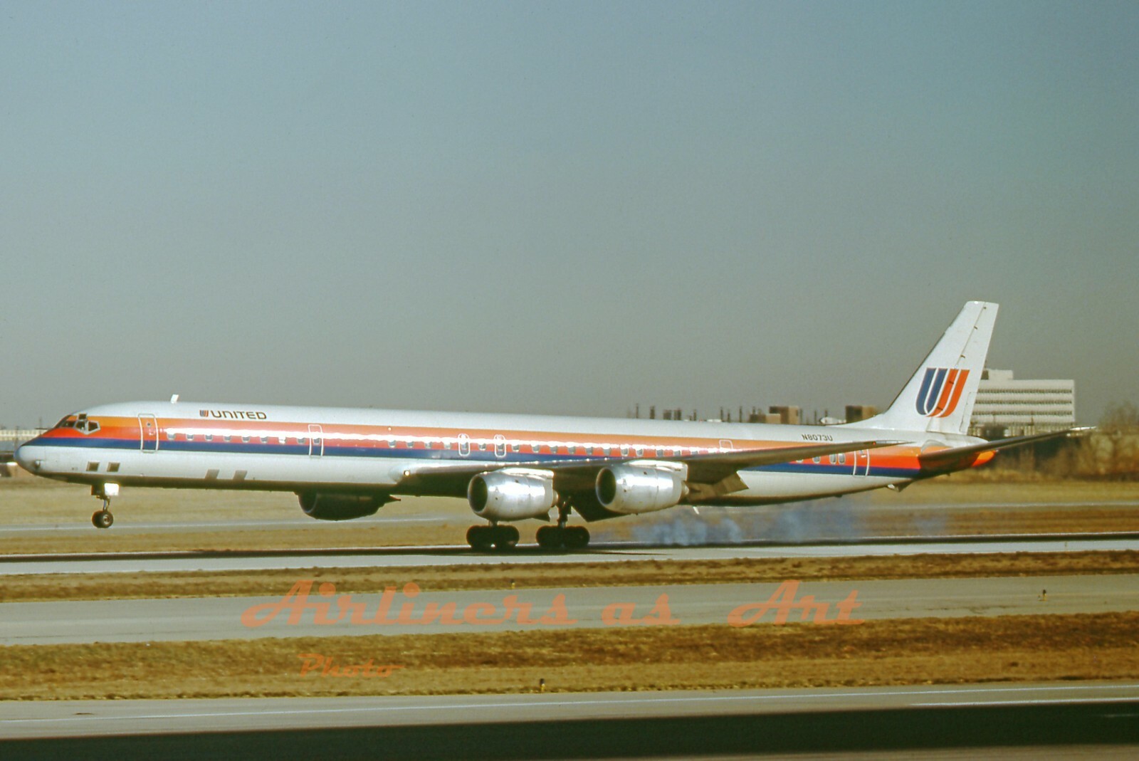 United Airlines Douglas DC-8-71 N8073U at DEN  January 1986   8\