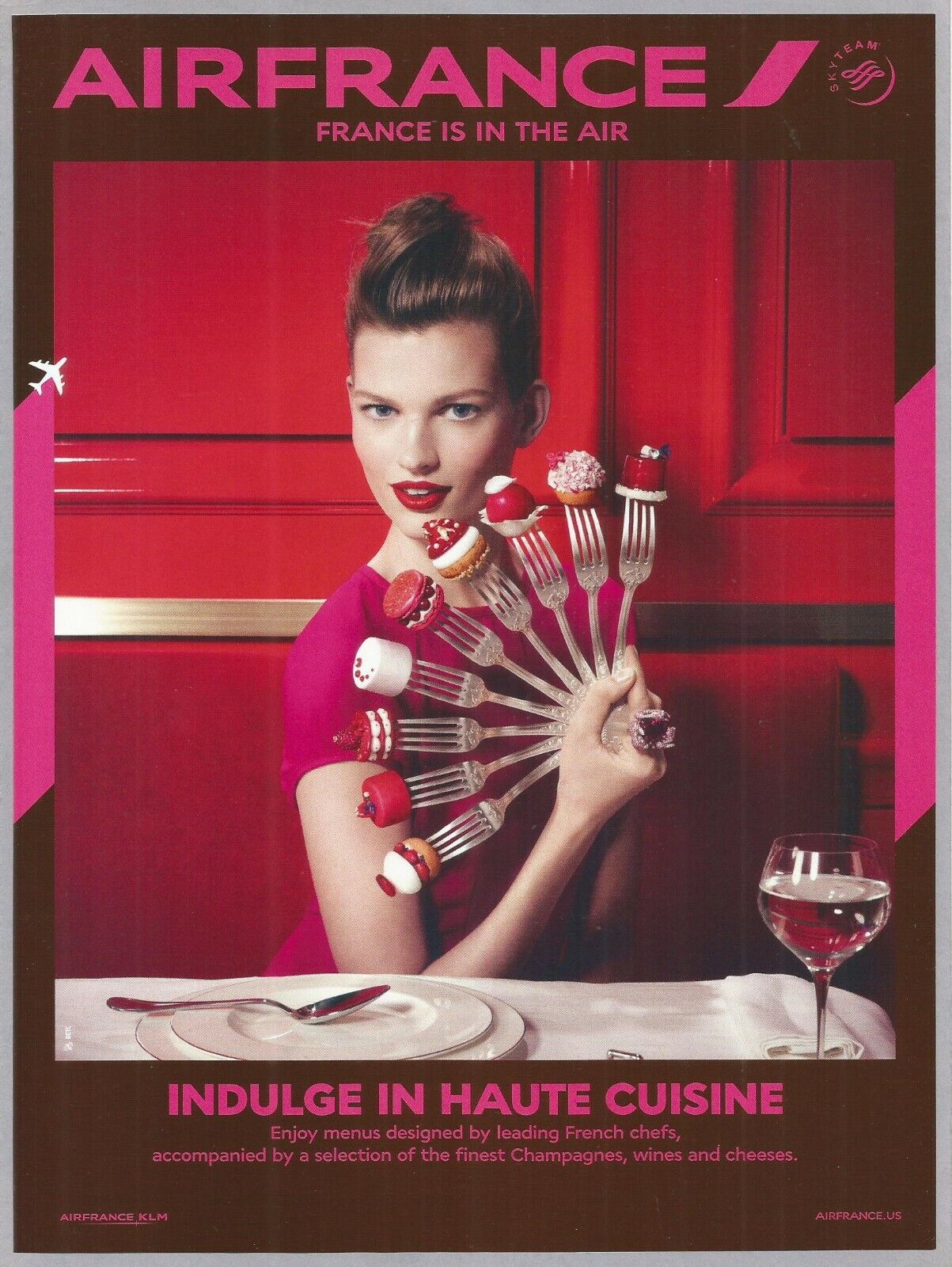 AIR FRANCE France is in the Air- Haute Cuisine -2016 Print Ad