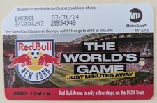 Red Bull, The Worlds Game, MetroCard-Expired, Mint picture