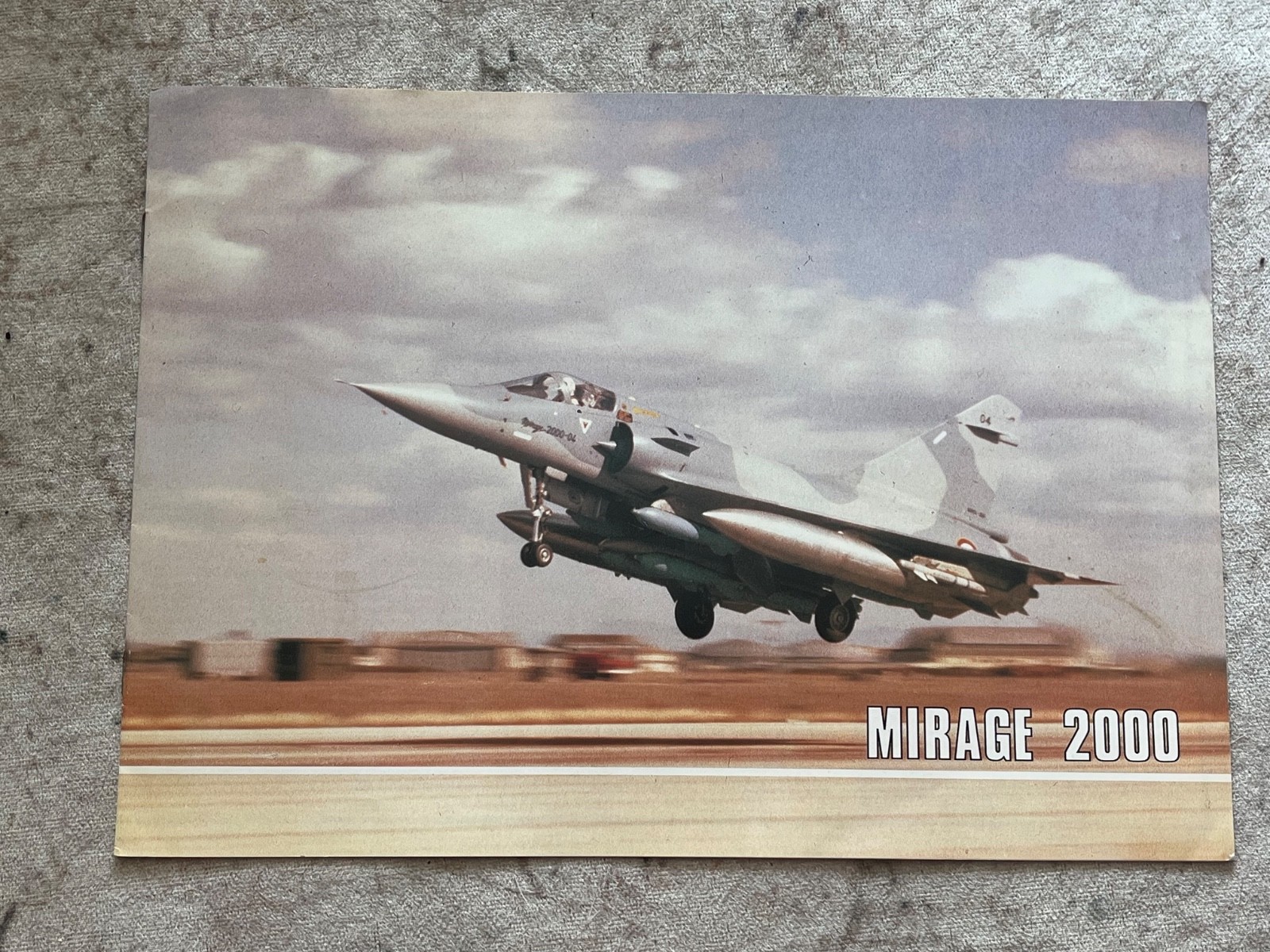 Dassault-Breguet Mirage 2000 fighter aircraft promo brochure / booklet, 1981 Dassault-Breguet Mirage 2000 fighter aircraft promo brochure / booklet, 1981
