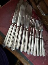12 Pieces Of Cunard White Star Line Flatware Chesterer Co. Sheffield English. DU picture