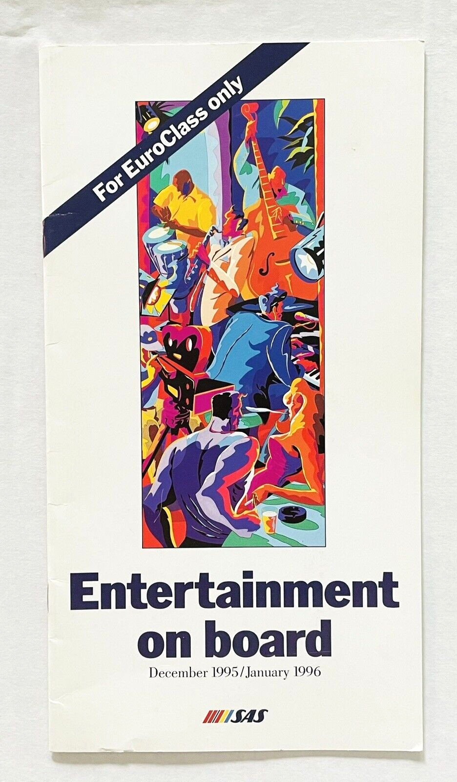 SAS Chicago-Copenhagen EuroClass InFlight Entertainment 1995 Airline Collectible SAS Chicago-Copenhagen EuroClass InFlight Entertainment 1995 Airline Collectible