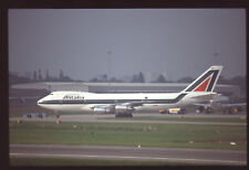 Orig 35mm airline slide Alitalia 747-200 I-DEMN [3122] picture