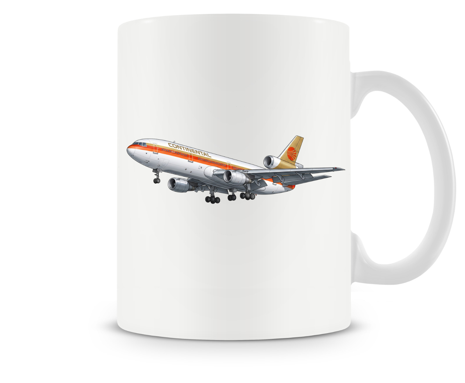 Continental Airlines McDonnell Douglas DC-10 Ceramic Coffee Mug 15oz. Continental Airlines McDonnell Douglas DC-10 Ceramic Coffee Mug 15oz.