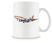 Continental Airlines McDonnell Douglas DC-10 Ceramic Coffee Mug 15oz. picture
