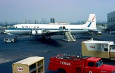 United Airlines Douglas DC-6 N37535 at EWR August 1962 8