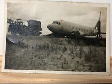 WW2 Douglas DC3 Dakota being Dismantled   3.5 x 2.5 inch picture