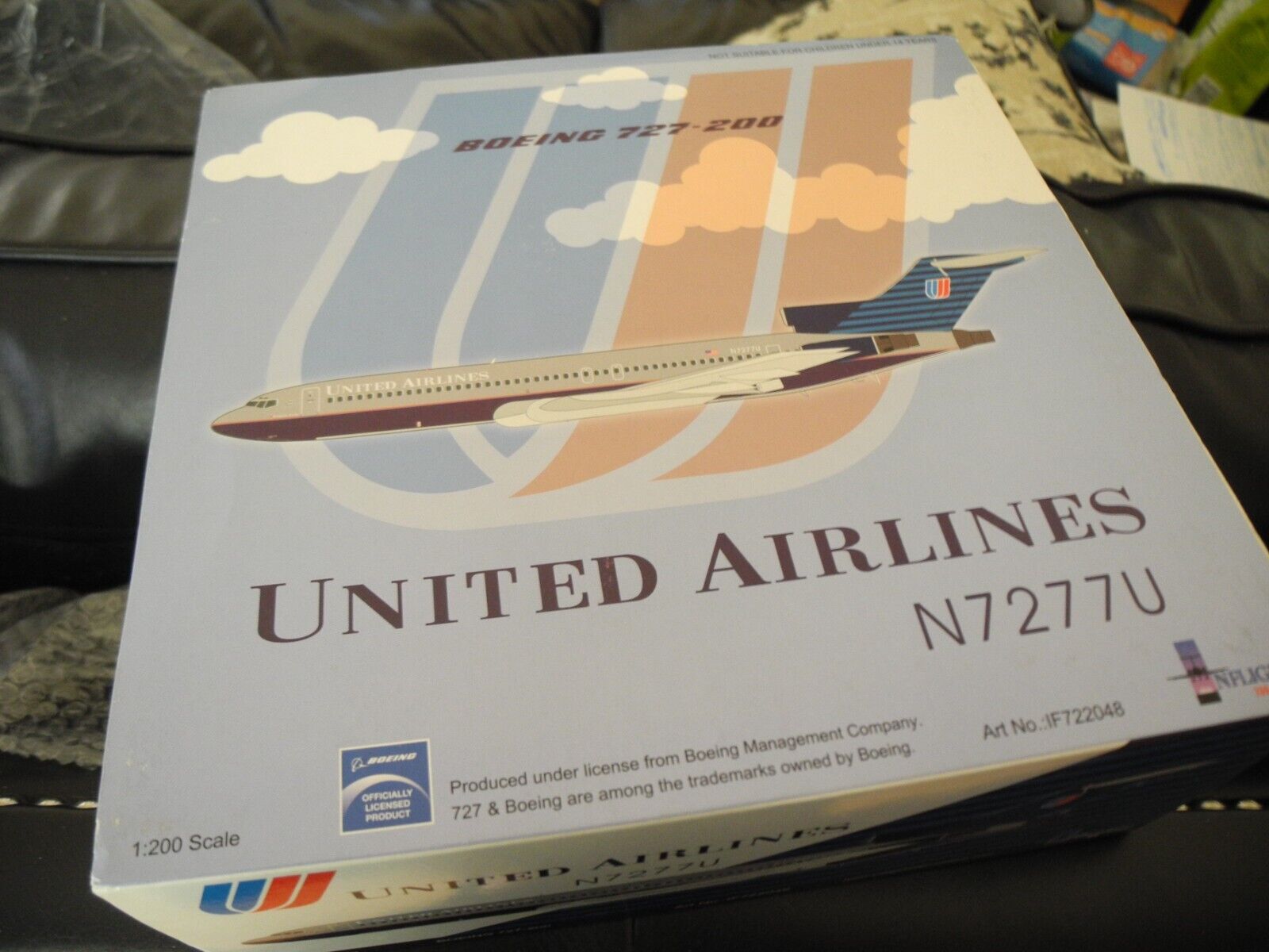 Hard to Find INFLIGHT Boeing 727-200 UNITED AIRLINES, Only 240, 1:200, N7277U