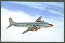 American Airlines Douglas DC-7 airliner postcard 1950s picture