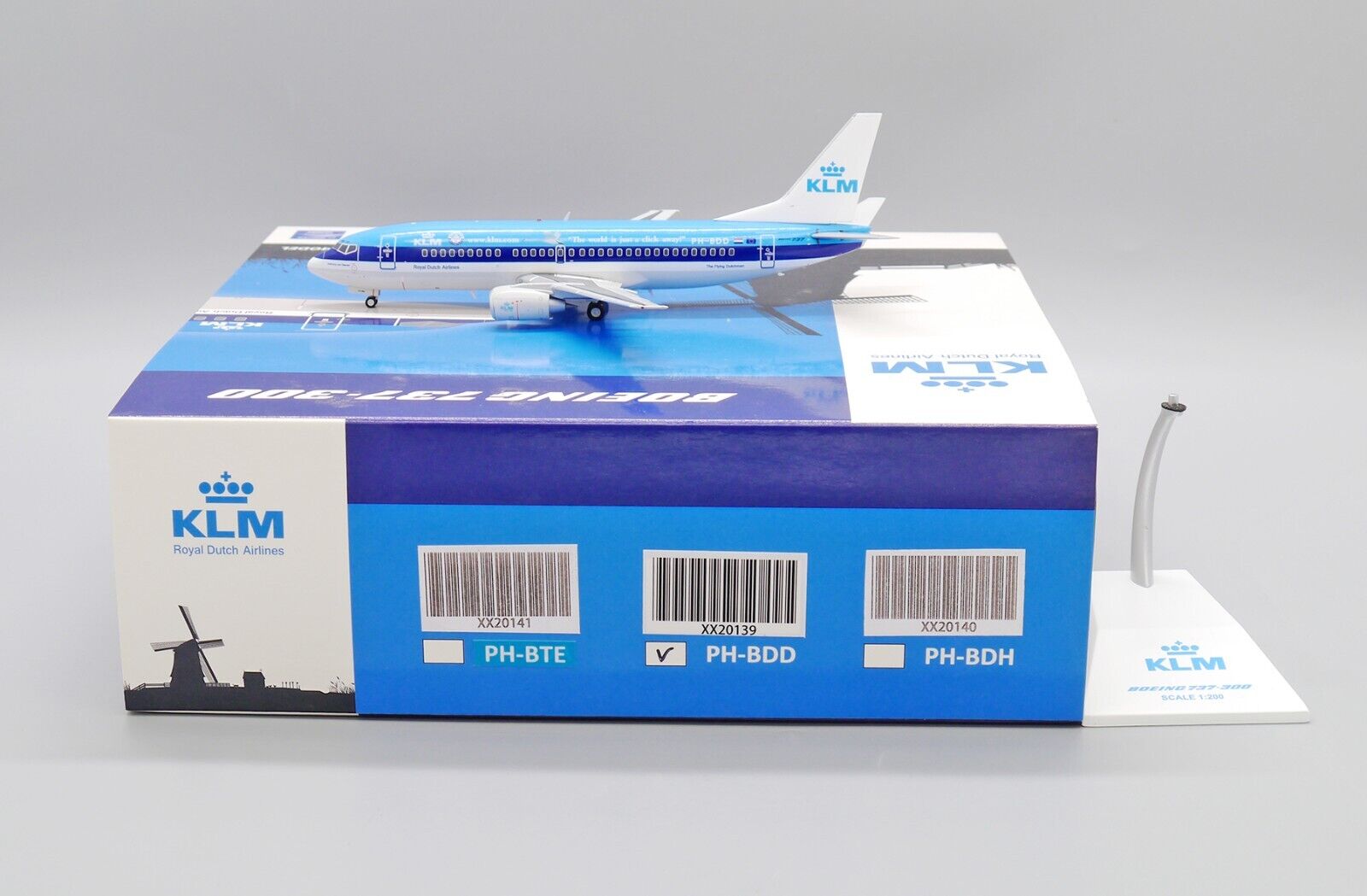 KLM B737-300 Reg: PH-BDD JC Wings Scale 1:200 Diecast model XX20139