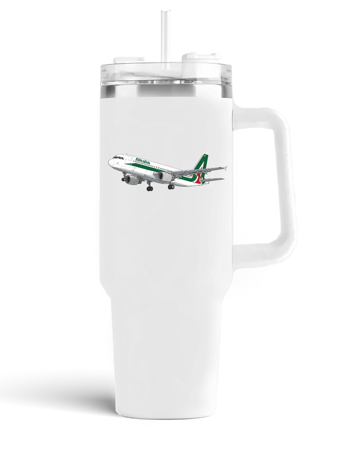 Alitalia Airbus A320 Stainless Steel Quencher Tumbler - 40oz.