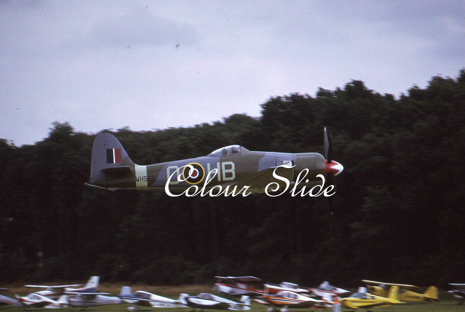 Hawker Sea Fury FB11 WH589 O-HB, 8.74, Colour Slide, Aviation Aircraft