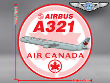 AIR CANADA AIRBUS A321 A 321 ROUND DECAL / STICKER picture