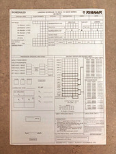 RYANAIR Boeing 737-800 B737-800 Original Loadsheet Loading Schedule 2005 UNUSED picture