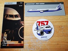 Boeing 757-200/300 Brochure + 2 757-200 Stickers picture