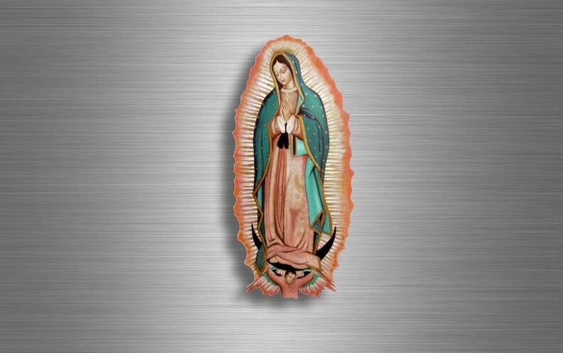 Sticker car motorcycle lady guadalupe mexican religious auto adhesive virgin