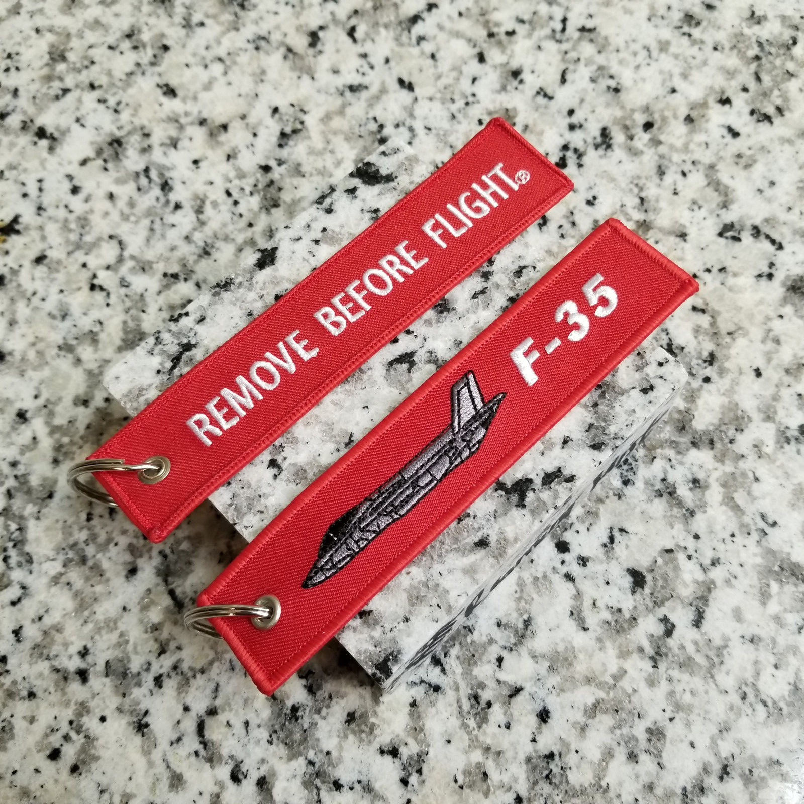 F-35 Lightning II Remove Before Flight ® Keychain, Tag, Streamer F-35 Lightning II Remove Before Flight ® Keychain, Tag, Streamer