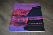 1991 Chevy Lumina APV Astro Sportvan S-10 FS Blazer Suburban sales brochure picture