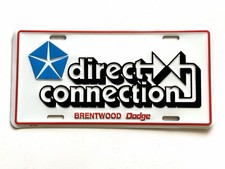 Direct Connect Novelty License Plate. Older Version Blue Background. Brentwood picture
