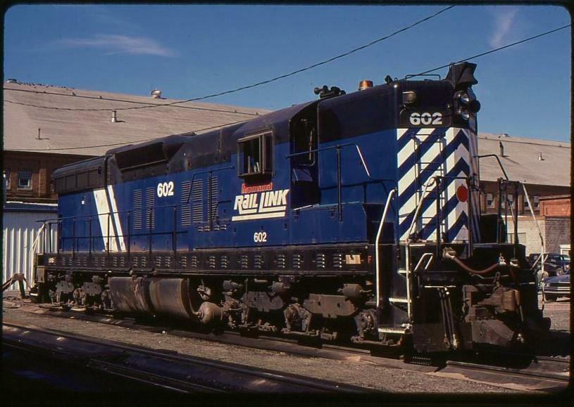 MRL Montana Rail Link SD-9 #602 ORIGINAL Kodachrome Slide Livingston MT 1994