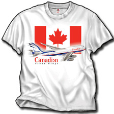 CANADIAN PROUD WINGS -  TSHIRT - NEW XL XLARGE 747-400  picture