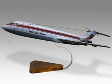 BAC 111 British Island Airways Desk Wood Airplane New Model Large Scale 1/72 picture