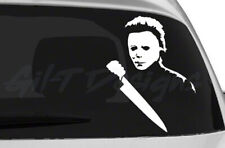 Michael Myers with Knife #1 Vinyl Decal Sticker, Halloween, Face, Horror, Shape picture