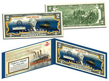 TITANIC Ship Famous Nighttime Iceberg Image 100th Anniversary Genuine $2 US Bill picture