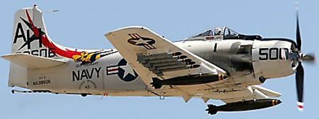 A-1 Skyraider Douglas A1 Airplane Desktop Wood Model Large  New
