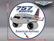 AMERICAN AIRLINES AA BOEING B757 B 757 PUDGY DECAL / STICKER picture