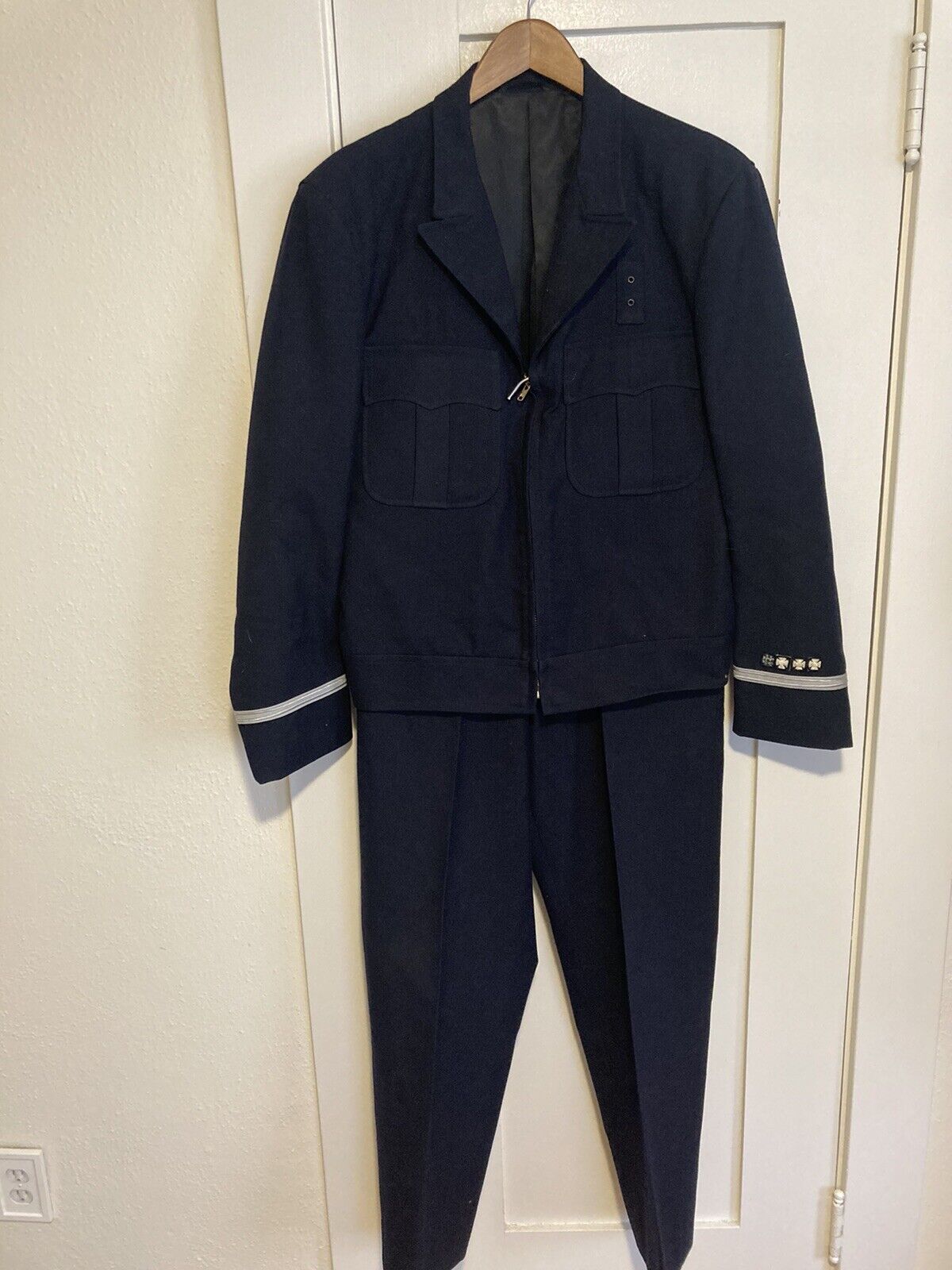 Vtg 1970’s American Airlines? Pilot Wool Uniform 41 Jacket 32x31 Pants