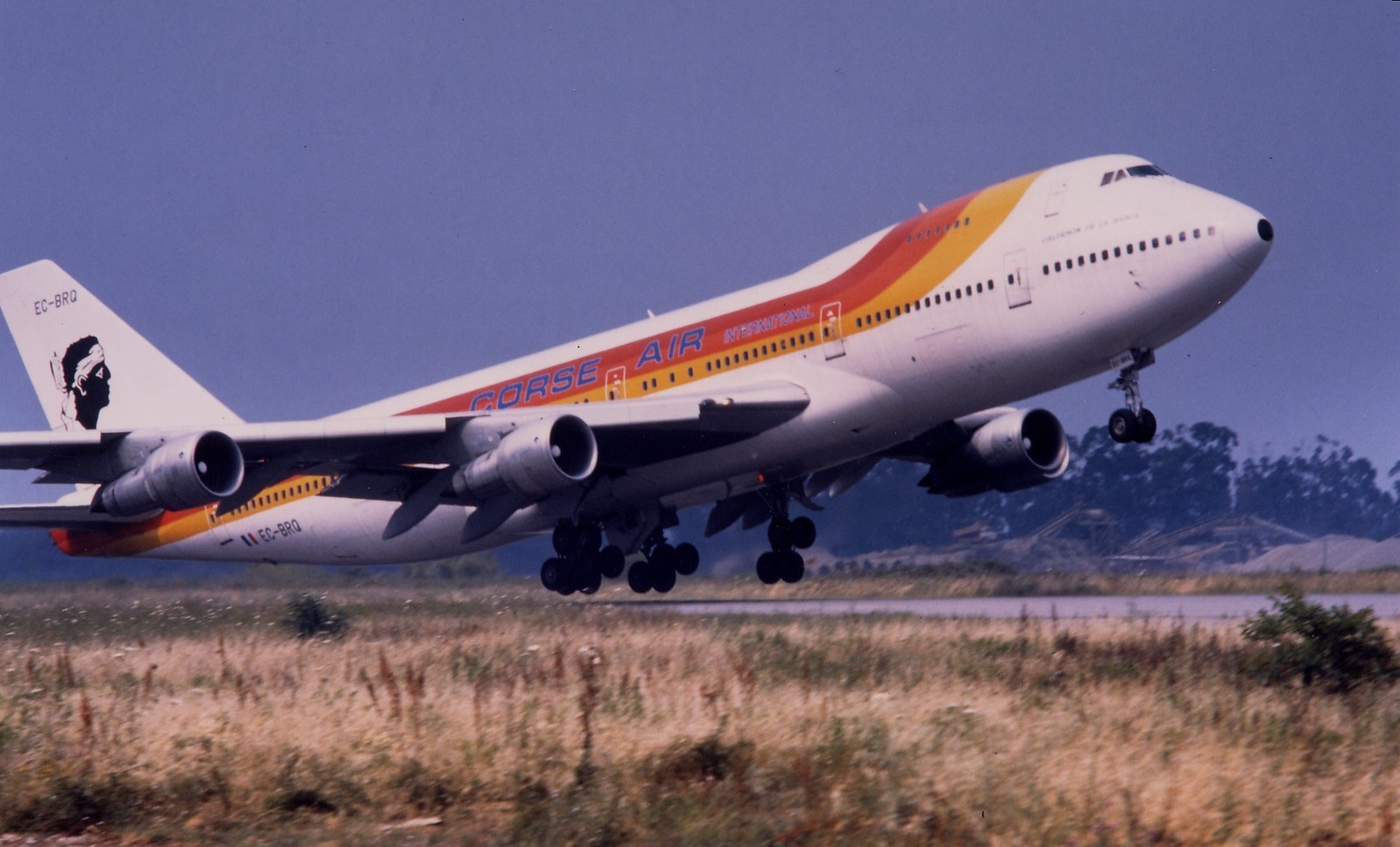 B-747-200 Corse Air International Iberia Airplane Wood Model Regular 