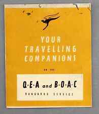 QANTAS EMPIRE AIRWAYS & BOAC LOCKHEED CONSTELLATION PASSENGER LIST QEA picture