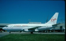G-BECH VIRGIN EXPRESS   B737-200 WHITE  CORIGINAL KODAK SLIDE G527 picture