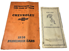 Care Of Your Chevy 1936 Passenger Cars And Keys To Understanding Lot Of 2 picture