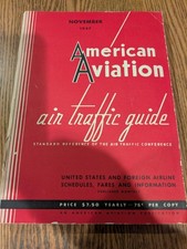 Official Airline Guides OAG American Aviation Air Traffic Guide Nov 1947 picture