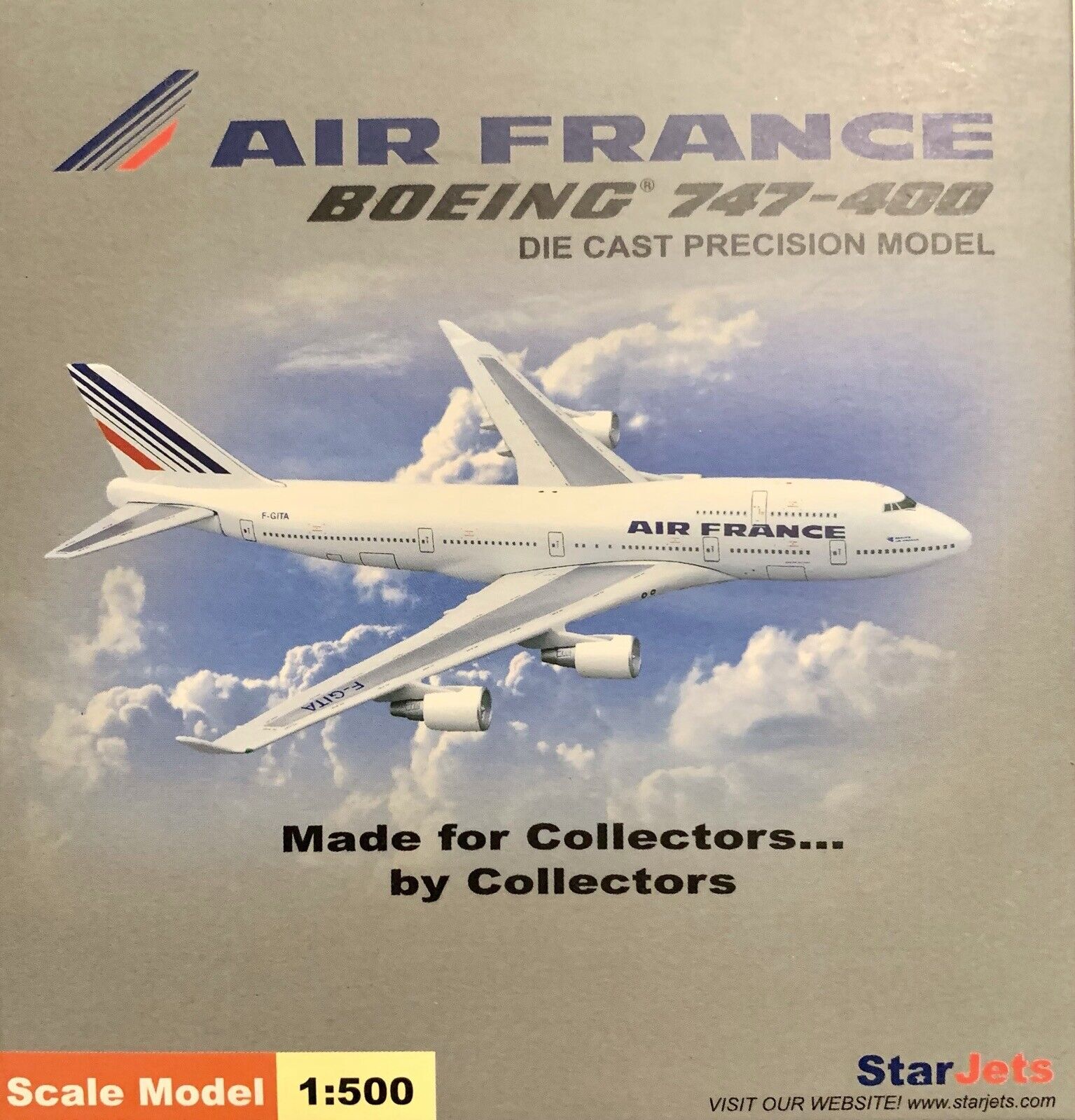 StarJets Air France Boeing 747-400 Scale 1:500 SJAFR001