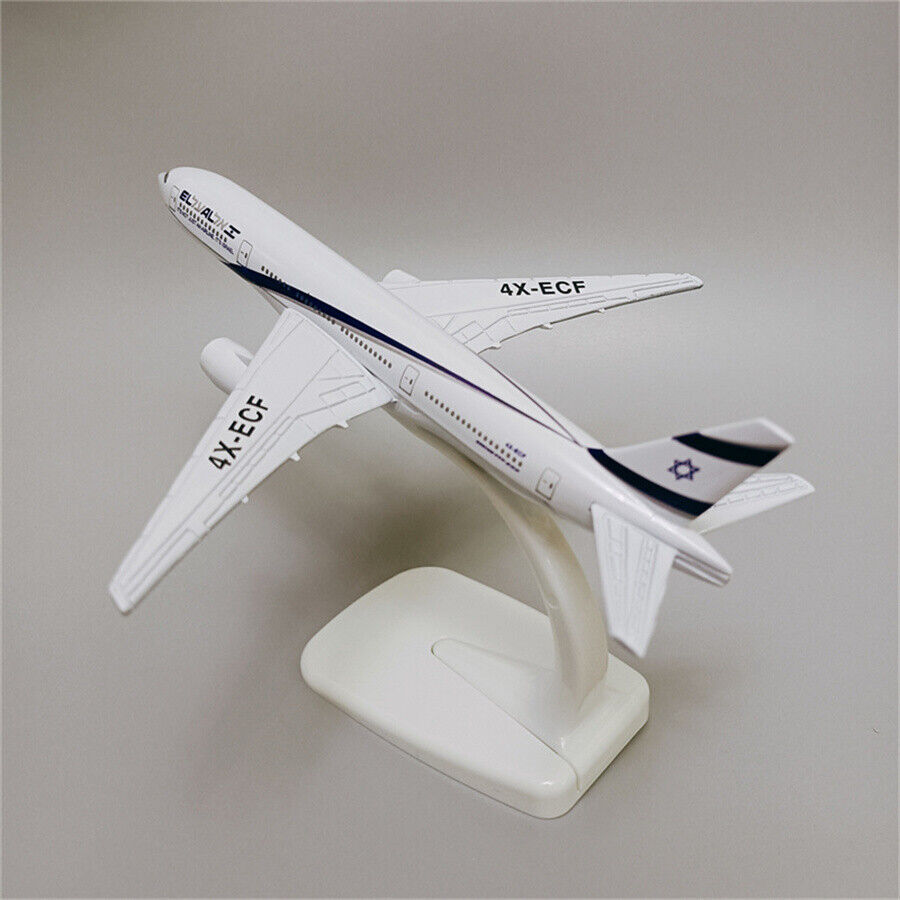 Air Israel Boeing B777 Airlines Airplane Model Plane Alloy Metal Aircraft 16cm